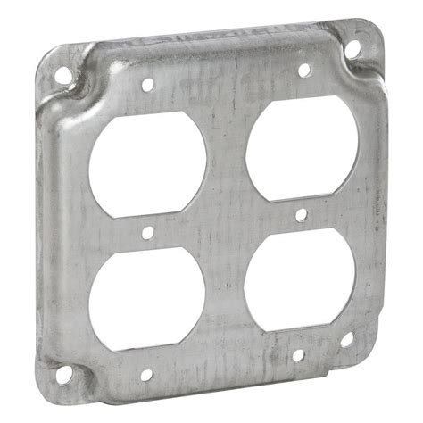 raco galvanized steel electrical box cover 2 gang|raco electrical box covers.